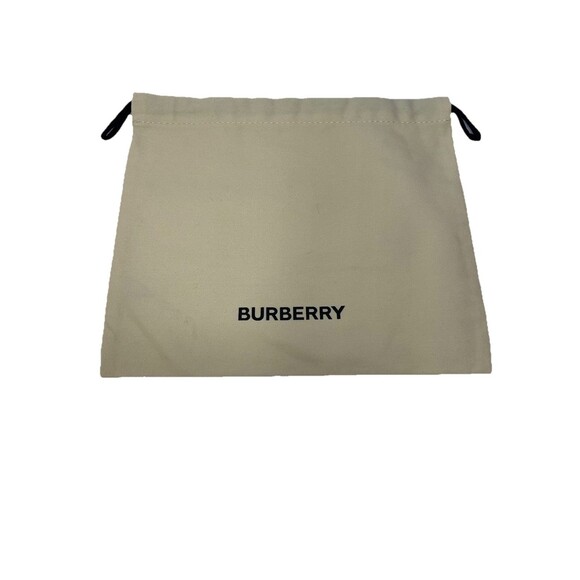 Burberry Beige Pull String Mini Storage Bag NEW 8x9" - Picture 1 of 2